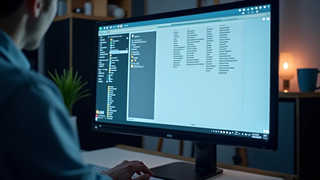 Project folder structure with organized template files, naming conventions visible in file explorer, professional digital workspace
