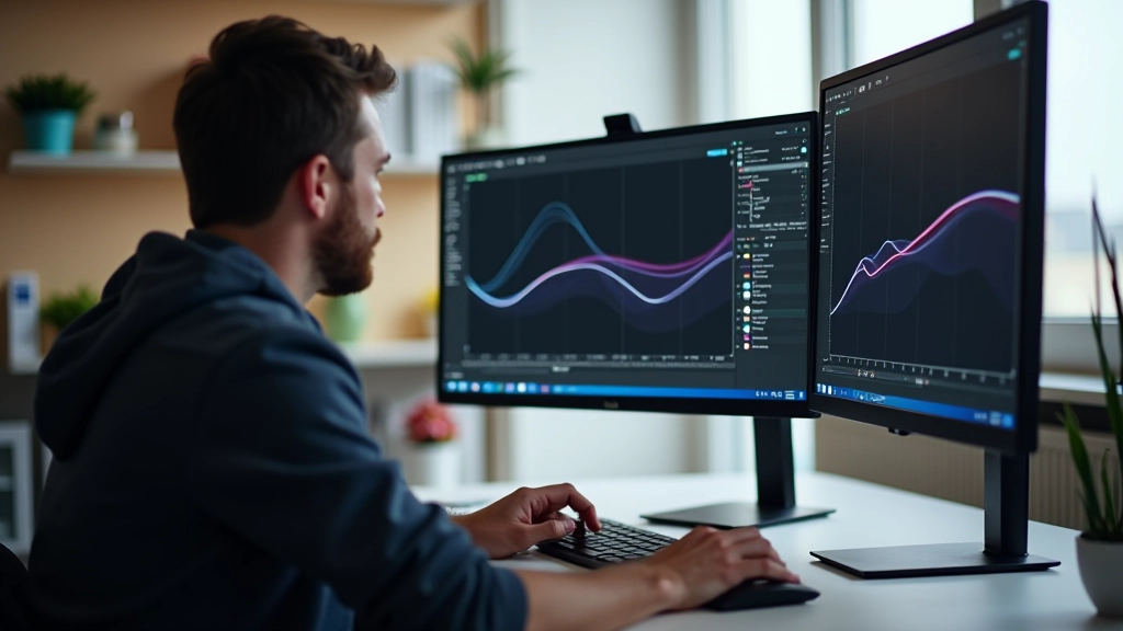 Graphic visualization of easing curve functions displayed on computer monitor with Bezier curve editor