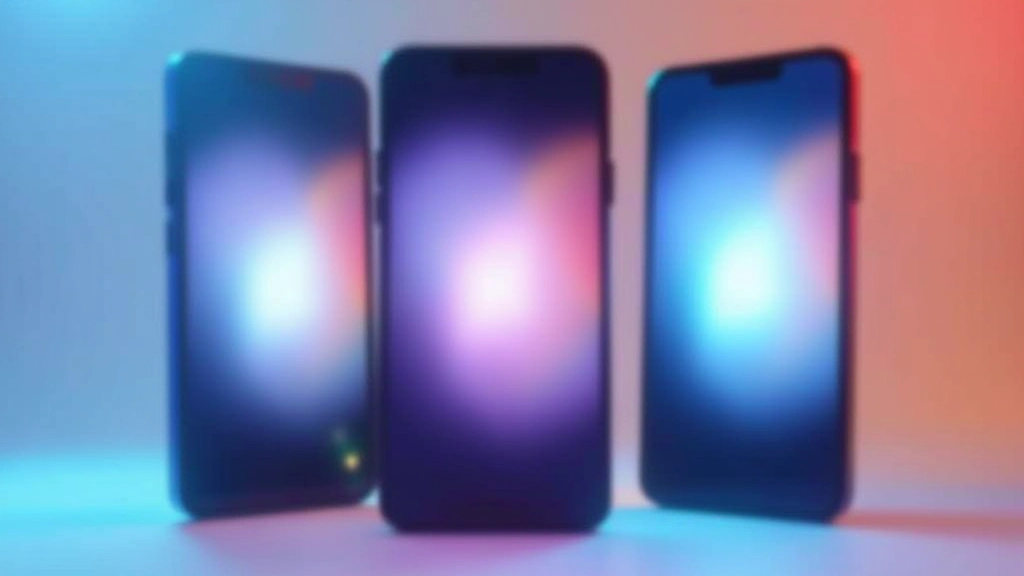 Sequence of three smartphone screens showing different transition effects between clips, motion blur indicating speed and fluidity